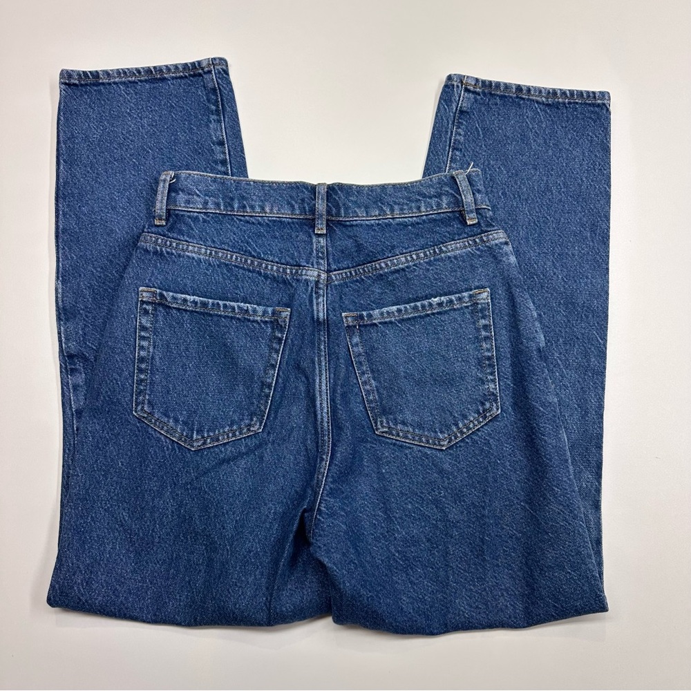 PacSun Medium Wash Blue Distressed High Rise Straight Leg Ankle Jeans Size 24 - Picture 3 of 10
